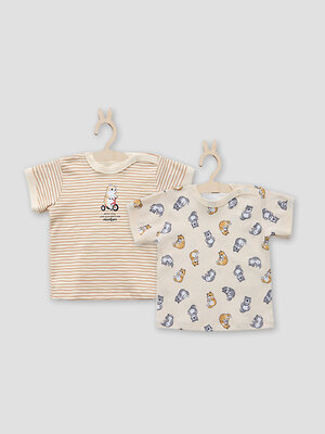 MARK FORMELLE Джемпер 588074 83108-2 котики на слив. масле +полоска на слив. масле