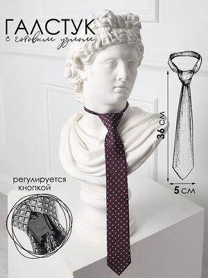 Соль&Перец Галстук 588300 SP308A бордовый