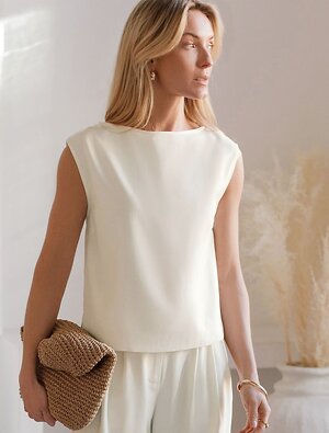 VILATTE Топ 588312 D23.079 натуральный белый