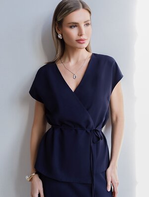 VILATTE Жилет 588331 D27.004 темно-синий