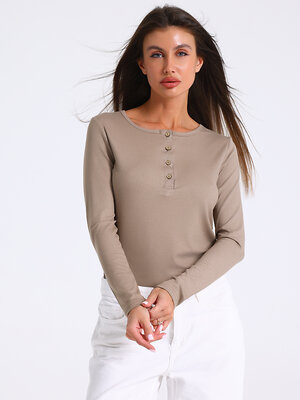 Апрель Лонгслив 588608 1ЖДЛД4830323 бежевый