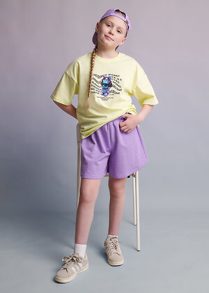 CLEVER Шорты 588665 867393/15ан фиолетовый/св.фиолетовый