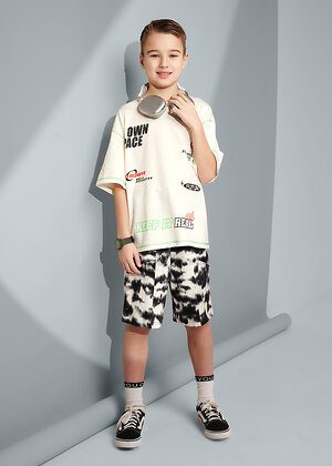 CLEVER Шорты 588672 867366/14ккн чёрный/молочный