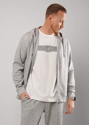 CLEVER Куртка 588677 562714/13сд меланж св.серый