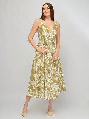 VISERDI Платье 588708 10435-лсх 4561690 бело-зеленый