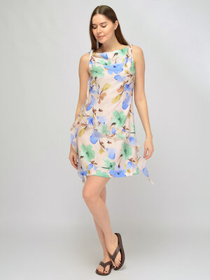 VISERDI Платье 588731 10474-цвр 456990 светло-розовый,голубой,бирюзовый