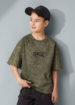 CLEVER Футболка 588744 867381/14ккн_п хаки/серый