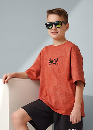 CLEVER Футболка 588755 867381/14ккн_п св.коричневый/коричневый