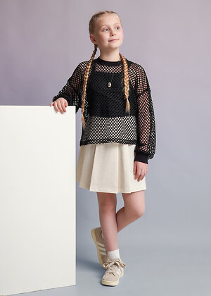 CLEVER Юбка 588779 867378/15а молочный