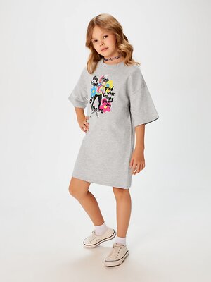 Acoola Платье 588822 20230200018 серый меланж