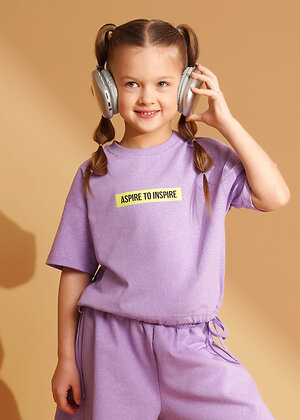 CLEVER Футболка 588848 867411/15кдн_п фиолетовый/св.фиолетовый