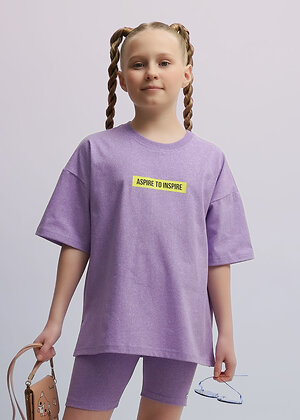 CLEVER Футболка 588852 867412/15кдн_п фиолетовый/св.фиолетовый