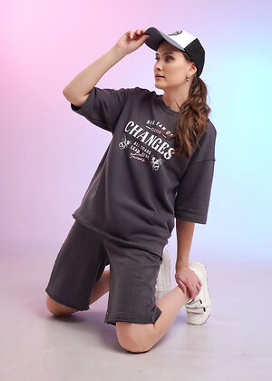 CLEVER Футболка 588899 LF26-1229/3 т.серый