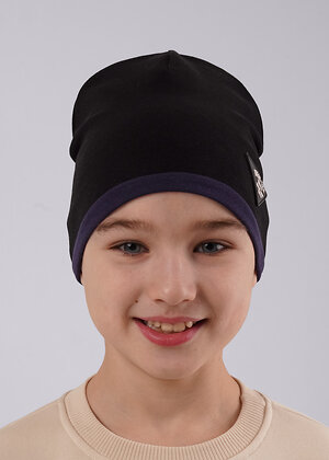 CLEVER Шапка 588924 565712/1р т.синий/чёрный