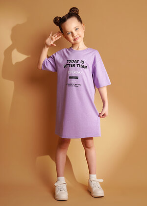 CLEVER Платье 588926 867417/15кдн_п фиолетовый/св.фиолетовый