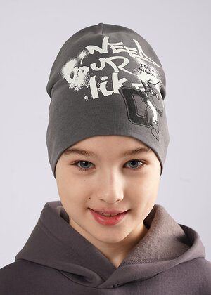 CLEVER Шапка 588933 566026/2рп т.серый