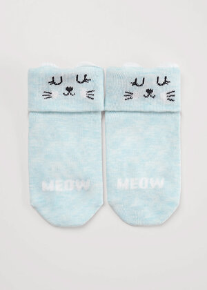 CLEVER Носки 588978 С002 12-14,14-16 меланж бирюзовый