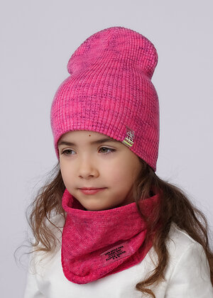 CLEVER Шапка 588985 533691ха розовый/фиолетовый