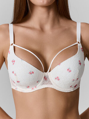 MARK FORMELLE Бюстгальтер 589007 512556 розочки на молочном
