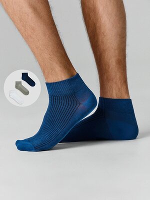 MARK FORMELLE Мужские носки 589051 131A-1587 св.сер.меланж /оливка/джинсовый/