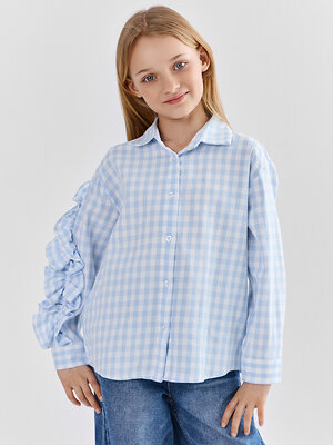 MARK FORMELLE Рубашка 589058 127997 голубая клетка