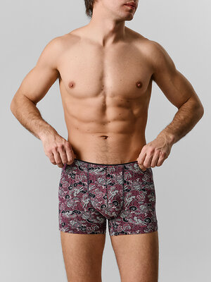 MARK FORMELLE Трусы 589136 411134 японский паттерн на бордовом