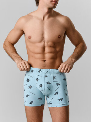 MARK FORMELLE Трусы 589137 411143 доберманы на серо -бирюзовом