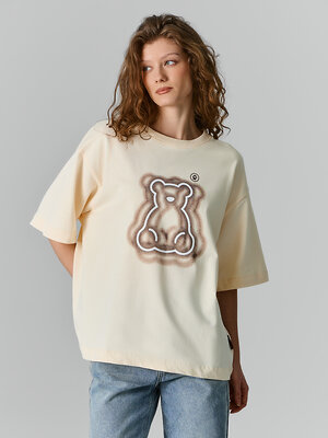 MARK FORMELLE Футболка 589168 112961 сливочное масло +печать