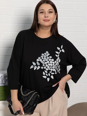 LT Collection Блуза 589411 Б15384-24М черный