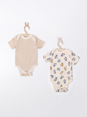 MARK FORMELLE Боди детское 589583 13015-2 котики на слив. масле +полоска на слив. масле