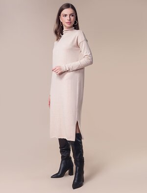 VILATTE Платье 589702 D32.080 бежевый меланж