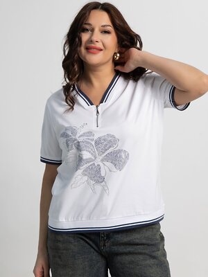 LT Collection Блуза 589717 Б15479-20М белый