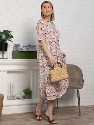 LT Collection Платье 590061 П15516-25М розовый