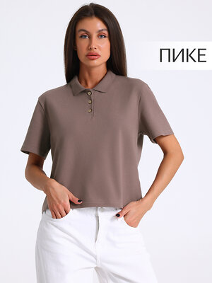 Апрель Футболка 590085 1ЖДПК4675090 светло-коричневый