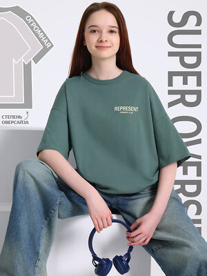 Апрель Футболка 590091 1ДДФК5009001 серо-зеленый