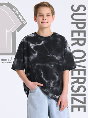 Апрель Футболка 590099 1ПДФК5108001н тай-дай на черном