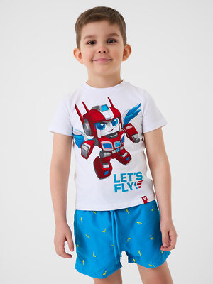 PLAYTODAY Шорты плавательные 590218 12612372 ярко-синий,светло-зеленый