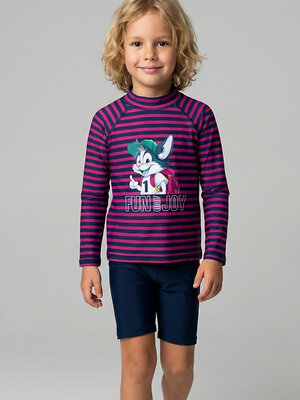 PLAYTODAY Купальный костюм 590235 12612154 тёмно-синий,малиновый