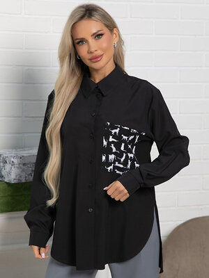 LT Collection Рубашка 590318 Б15481-8М черный