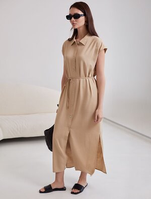 VILATTE Платье 590329 D22.269 бежевый