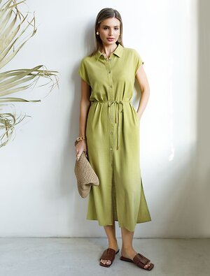 VILATTE Платье 590333 D22.269 салатовый