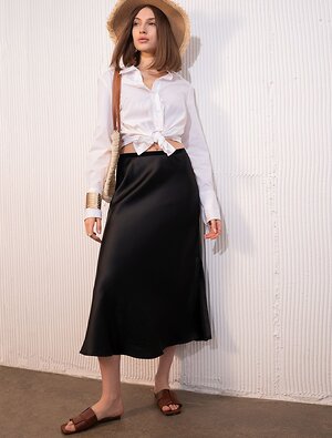 VILATTE Юбка 590351 D26.461 черный