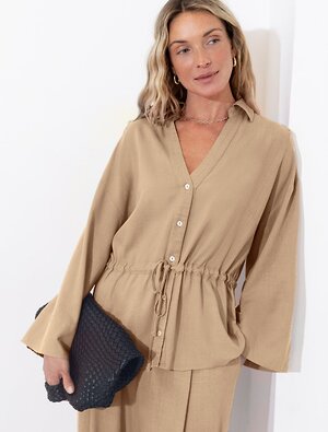 VILATTE Блузка 590352 D29.345 бежевый