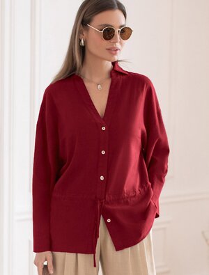 VILATTE Блузка 590354 D29.345 гранатовый