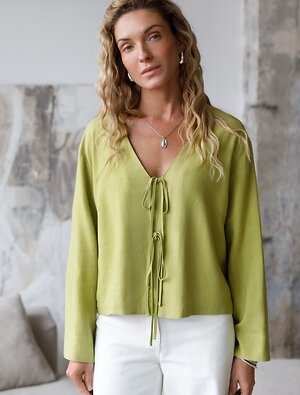 VILATTE Блузка 590368 D29.358 салатовый