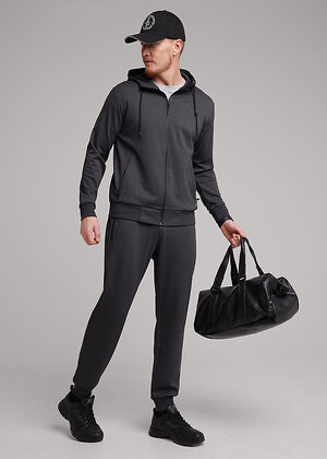 CLEVER Брюки 590389 662105зэ maxi чёрный/т.серый