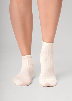 CLEVER Носки 590397 Д5600 меланж св.бежевый