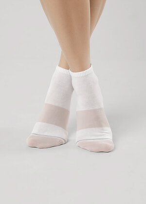 CLEVER Носки 590436 Д5507 белый/св.бежевый