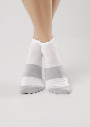 CLEVER Носки 590441 Д5507 белый/св.серый