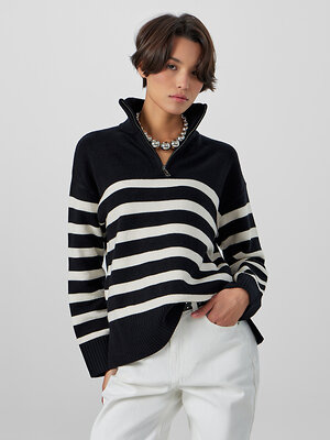MARK FORMELLE Джемпер 590496 122534 черно -белая полоска